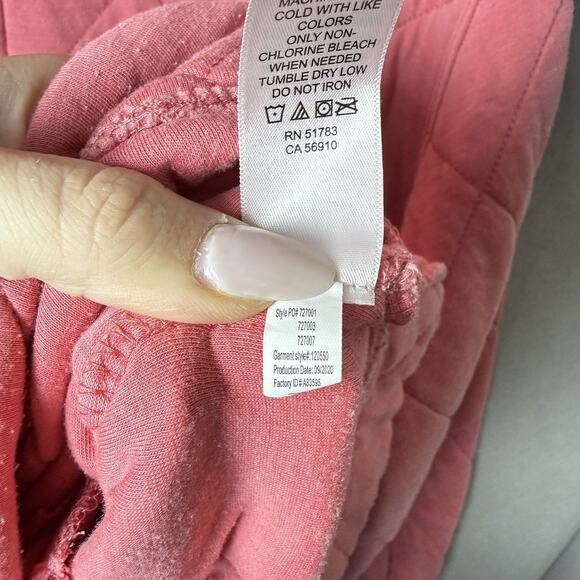 Maurices Coral/Pink Quilted Front Pockets Relaxed Fit 1/4 Zip Jacket Women’s XL - Picture 9 of 13